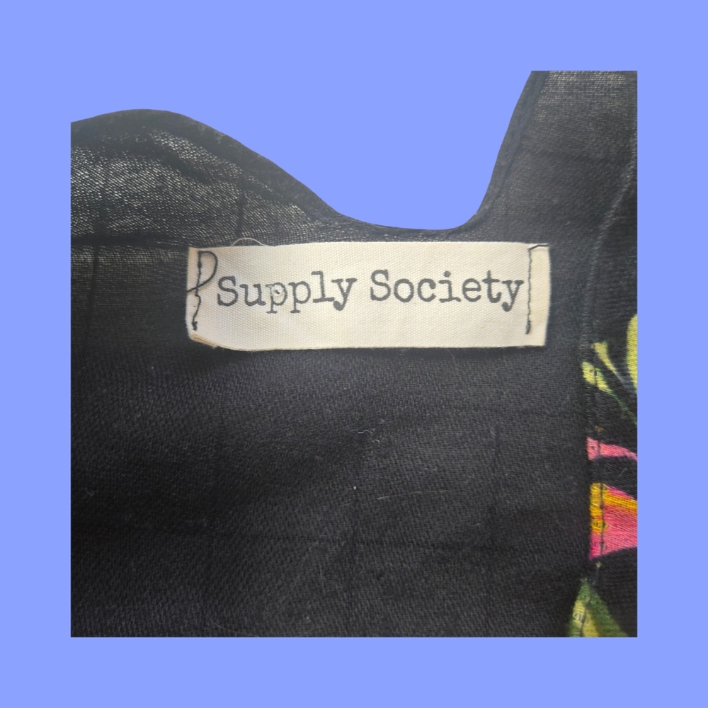 Supply Society Swim Coverup; Resortwear, Tropical, Pool, Besch, One Size - Picture 2 of 5